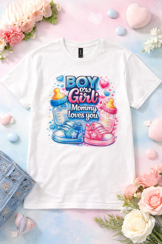 Boy or Girl Collection – Gender Reveal Matching Family Shirts 👶💙💖