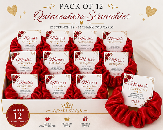 Blush Princess –  Scrunchies Pack (12 pcs)